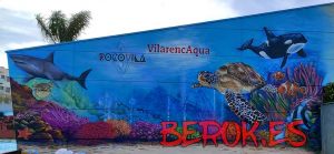 graffiti fondo marino VilarencAqua Calafell Rocodromo